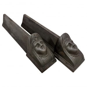 Antike Kaminböcke / Feuerböcke "Gemeinde Hayange"