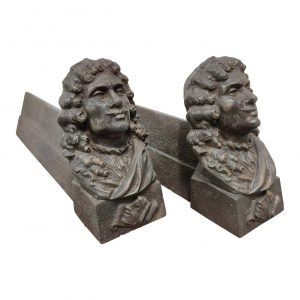 Antike Kaminböcke/ Feuerböcke "Louis XIV"
