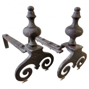 Antike Kaminböcke / Feuerböcke "dekorative Sockel"