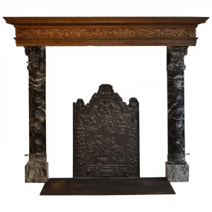 Einzigartiger niederländischer Barock-Kamin, aus dem 17. Jahrhundert.