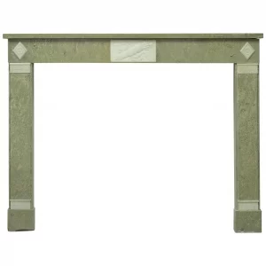 Grüner Marmor-Kamin