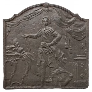 Antike Kaminplatte / Rückwand "Louis XVI, Louis der Letzte"