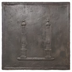 Antike Kaminplatte / Rückwand "Profilierte Säulen"