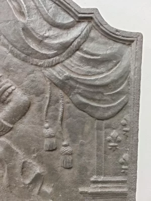 Antike Kaminplatte / Rückwand "Louis XVI, Louis der Letzte"