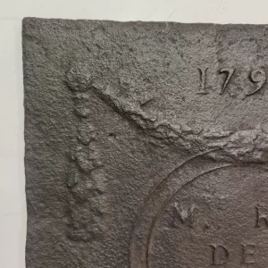 Antike Kaminplatte / Rückwand aus 1791