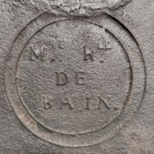 Antike Kaminplatte / Rückwand aus 1791