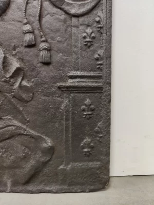 Antike Kaminplatte / Rückwand "Louis XVI, Louis der Letzte"