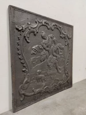 Antike Kaminplatte / Rückwand "Das Bad der Diana"