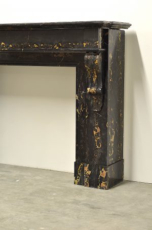 Portoro-Marmor-Kaminsims